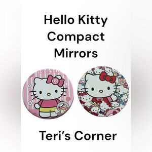 Hello Kitty Compact Mirror (LOT OF 2) BRAND NEW (stocking stuffers)